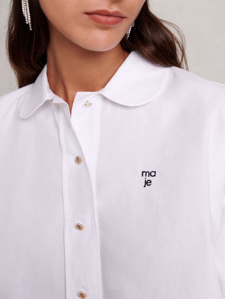 Short cotton shirt
