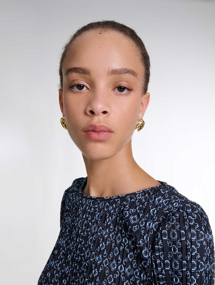 Robe courte imprimé Clover