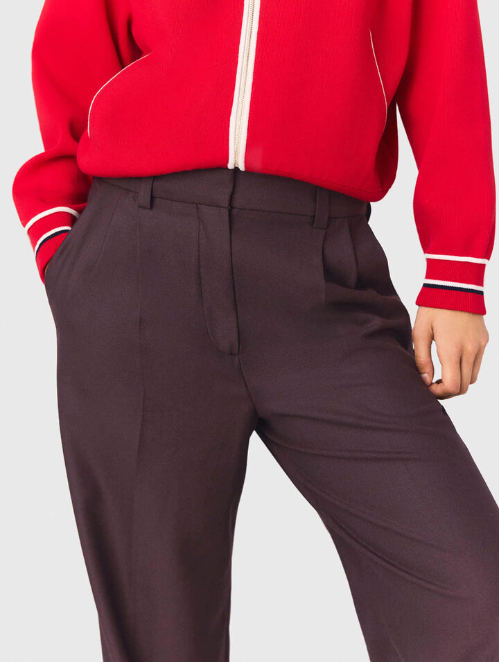 Pantalon de tailleur large