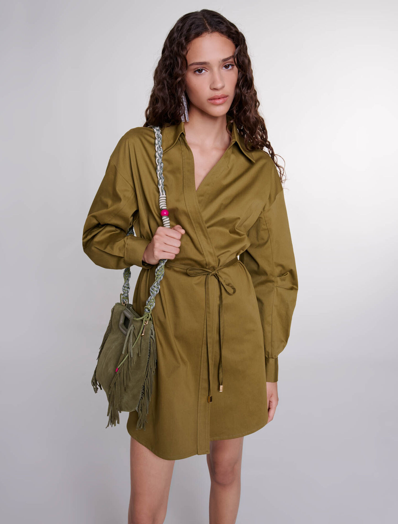 Robe portefeuille ajourée