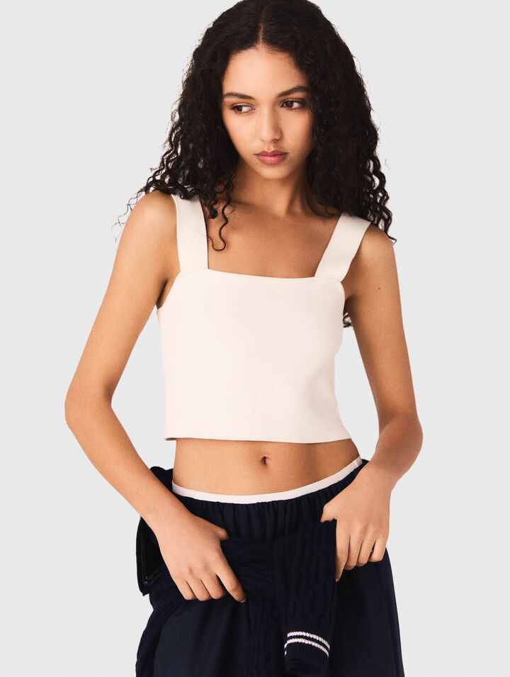 Crop top en maille