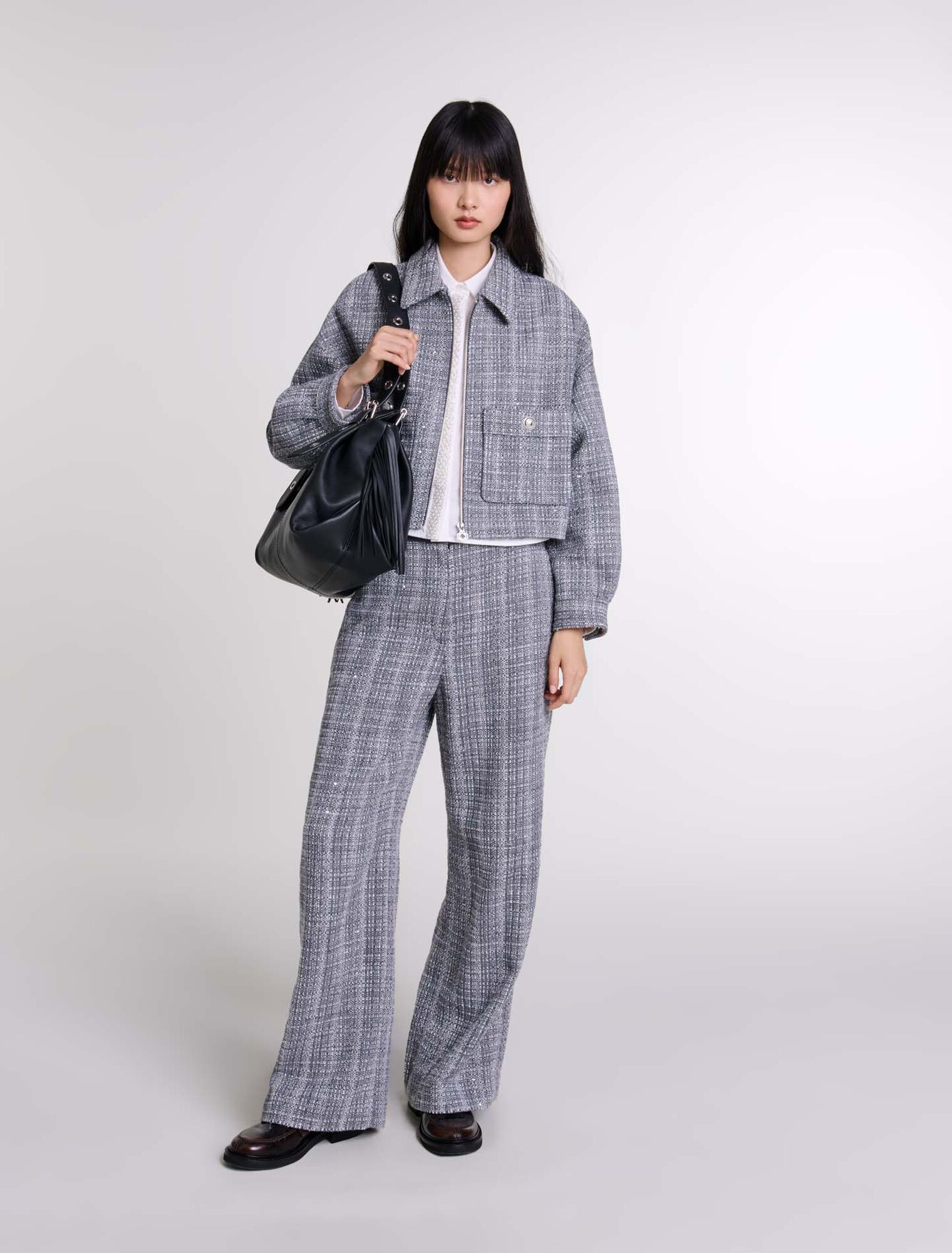Pantalon en tweed