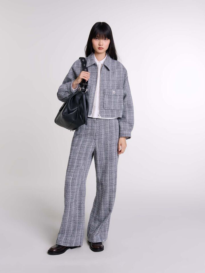 Pantalon en tweed