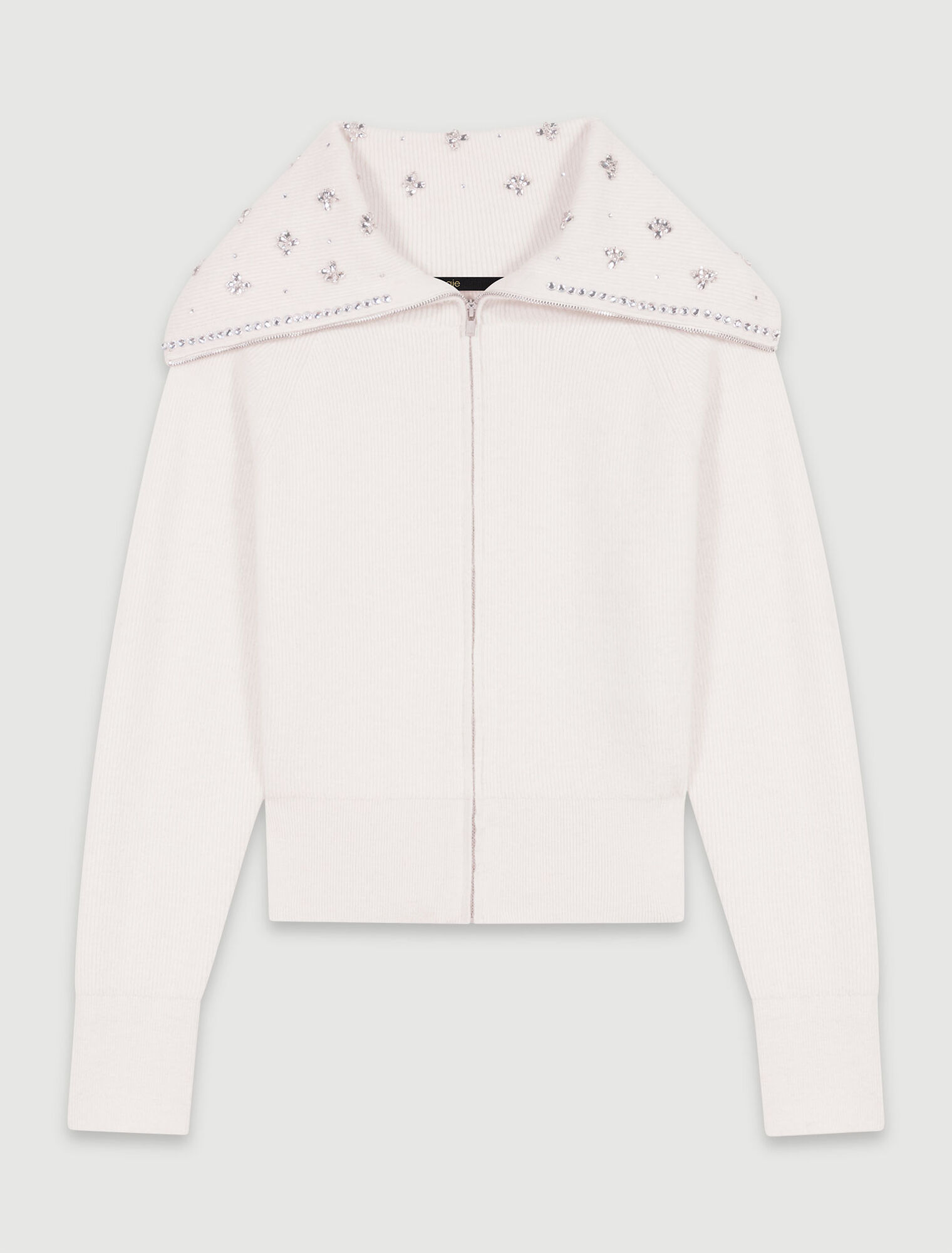 Cardigan col bijoux