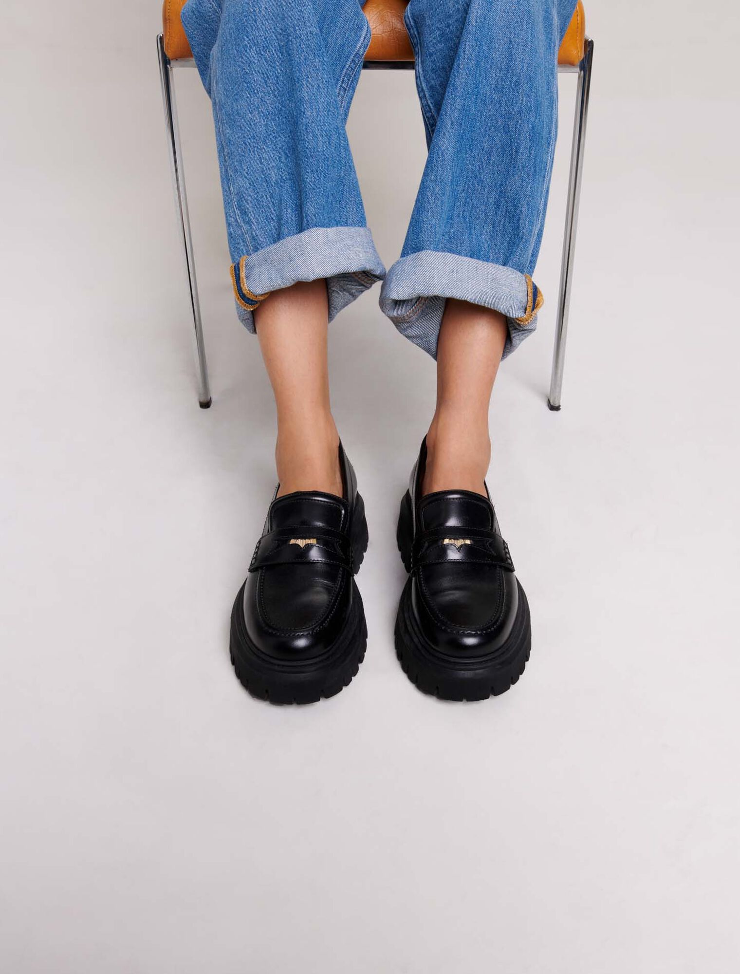Mocassins en cuir