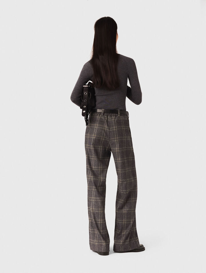 Pantalon de tailleur à carreaux