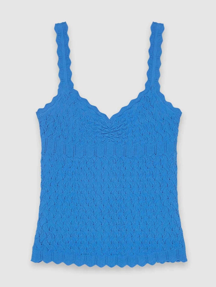 Pointelle tank top