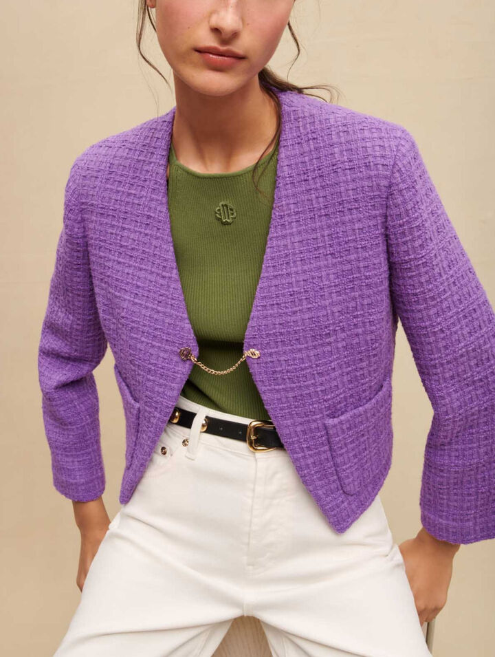 Short tweed jacket