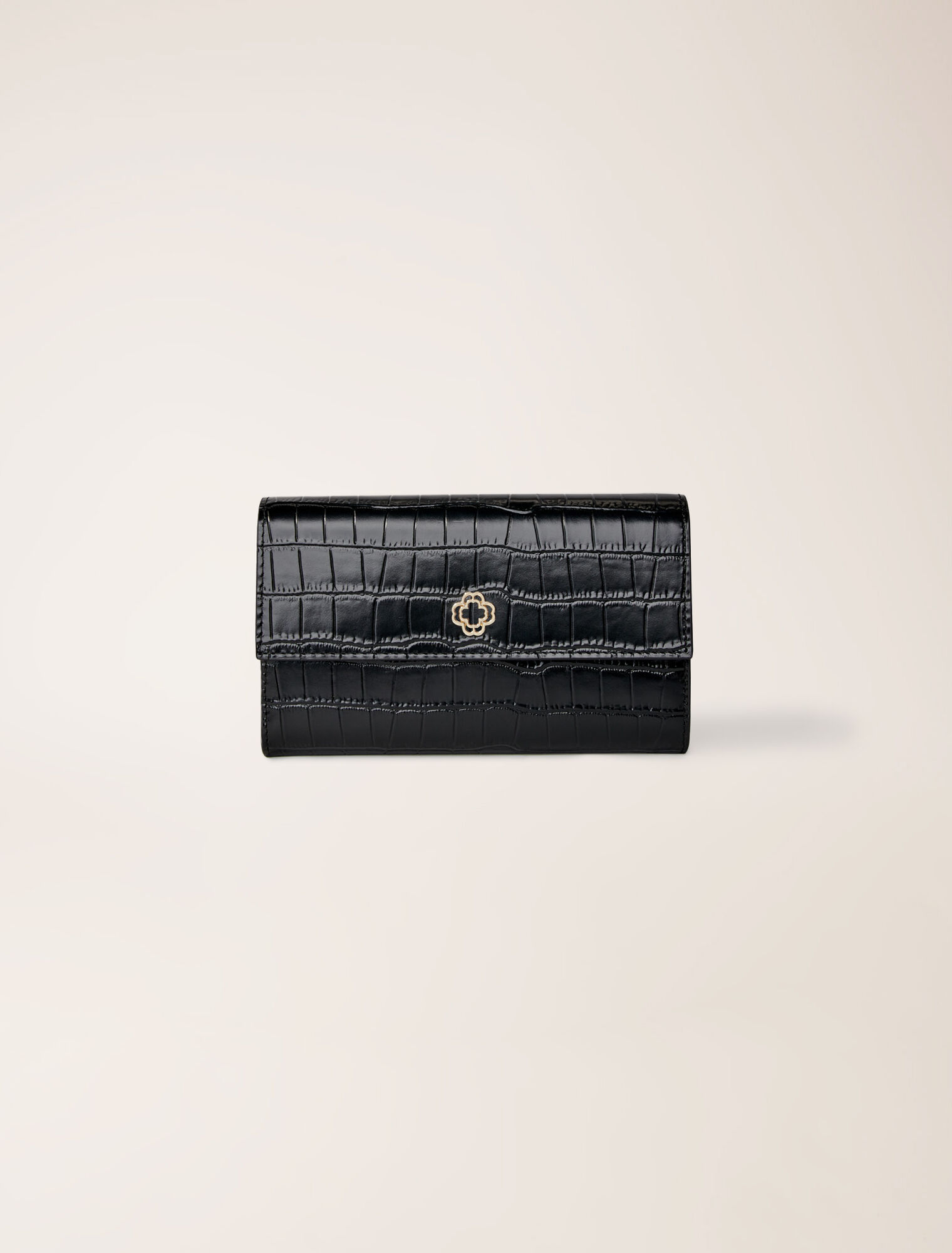 Sac pochette en cuir embossé