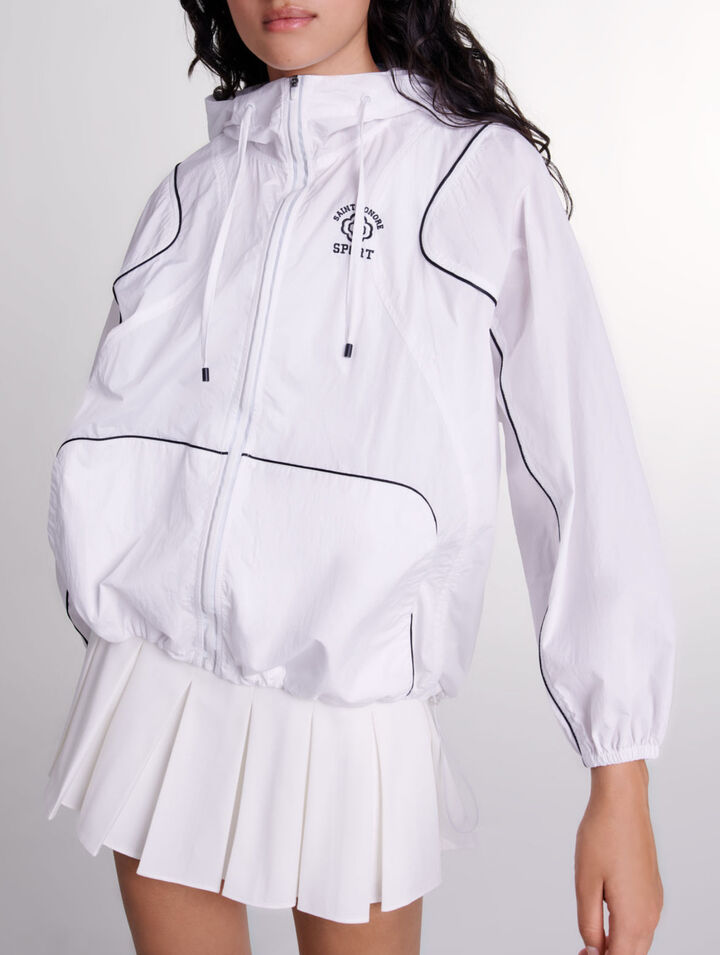 Hooded windbreaker