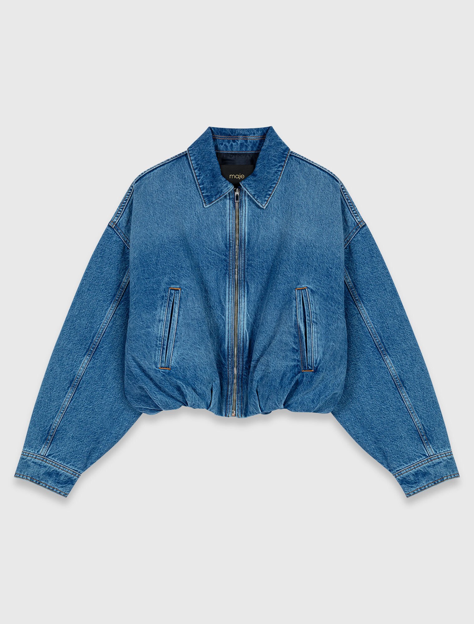Denim bomber jacket