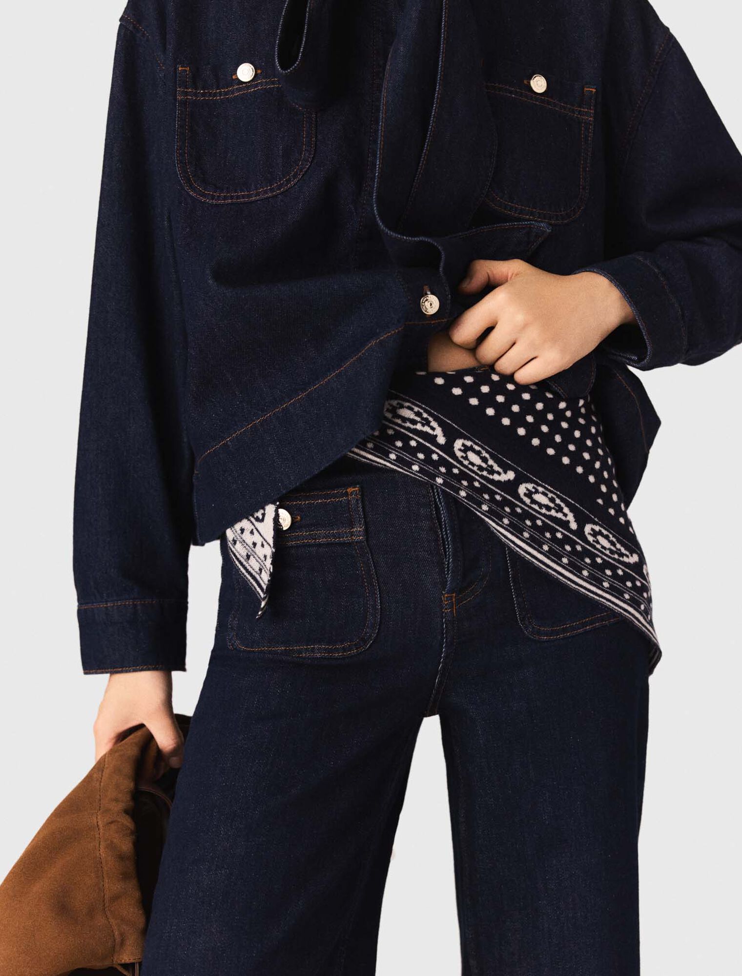 Echarpe triangle réversible