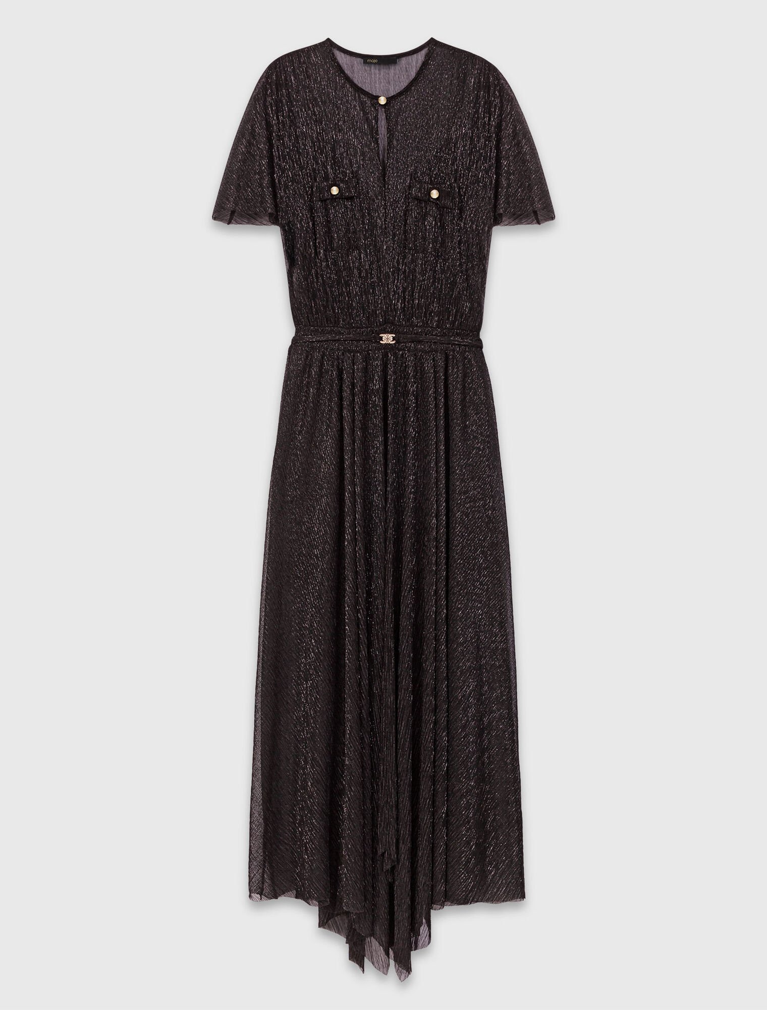 Robe longue métalisée