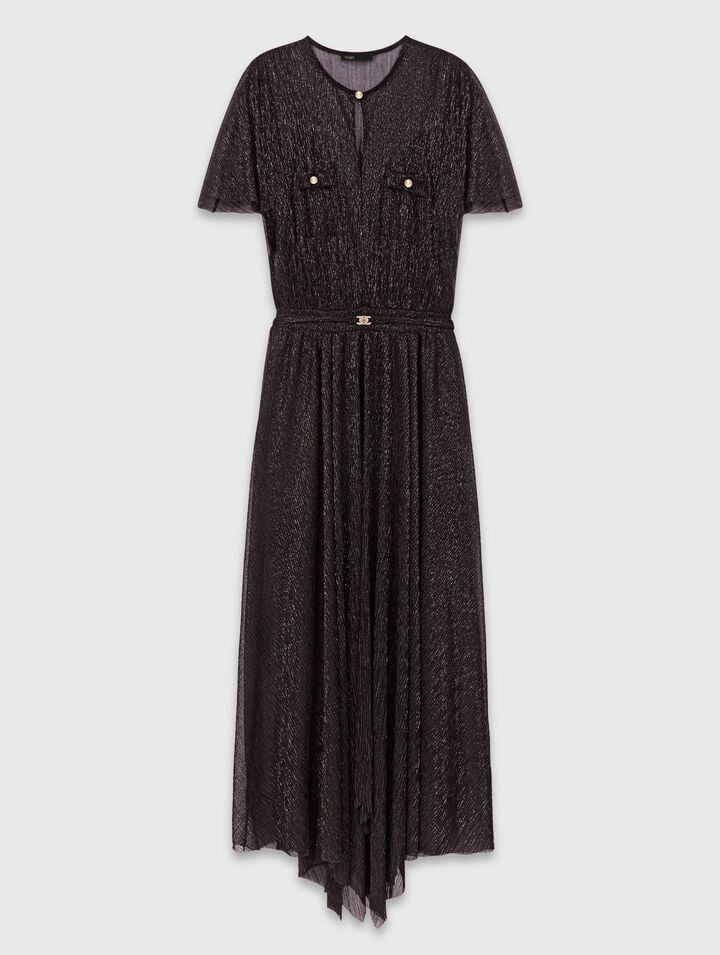 Robe longue métalisée