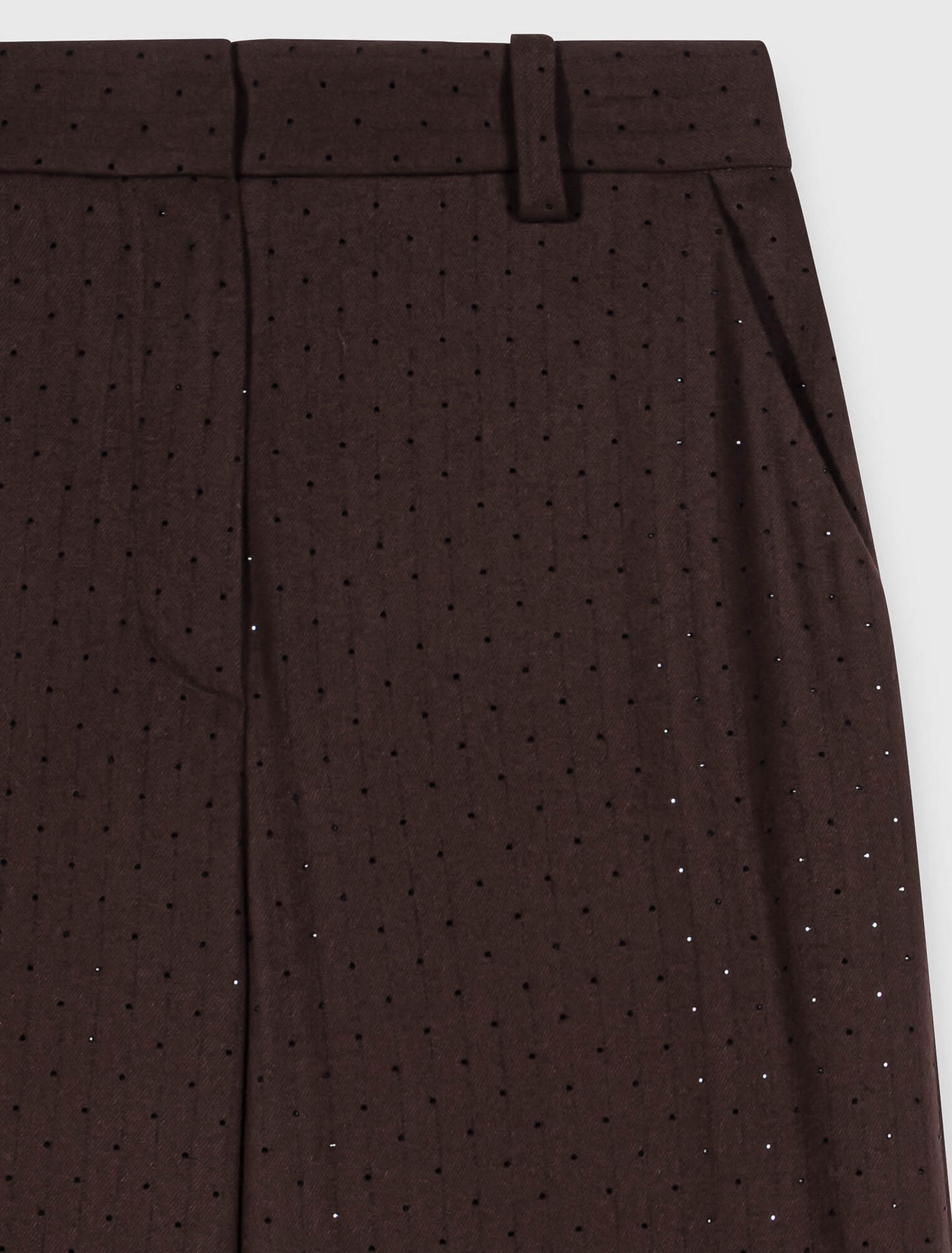 Pantalon de tailleur strass&eacute;