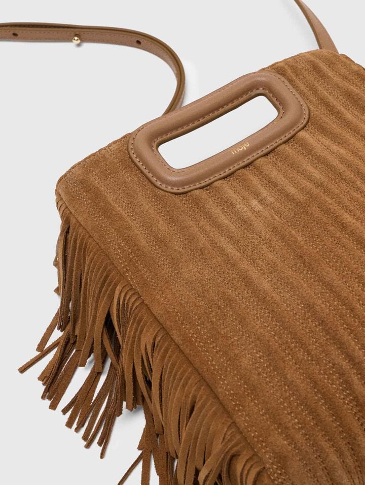 Sac M en suède matelassée