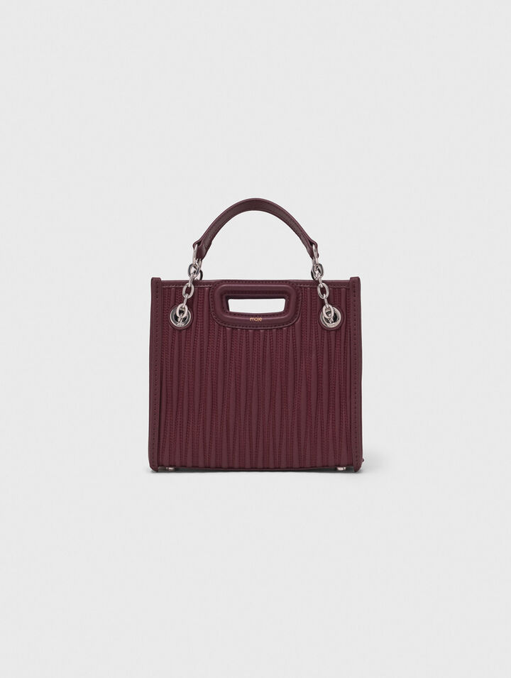 Mini cabas en cuir matelassé