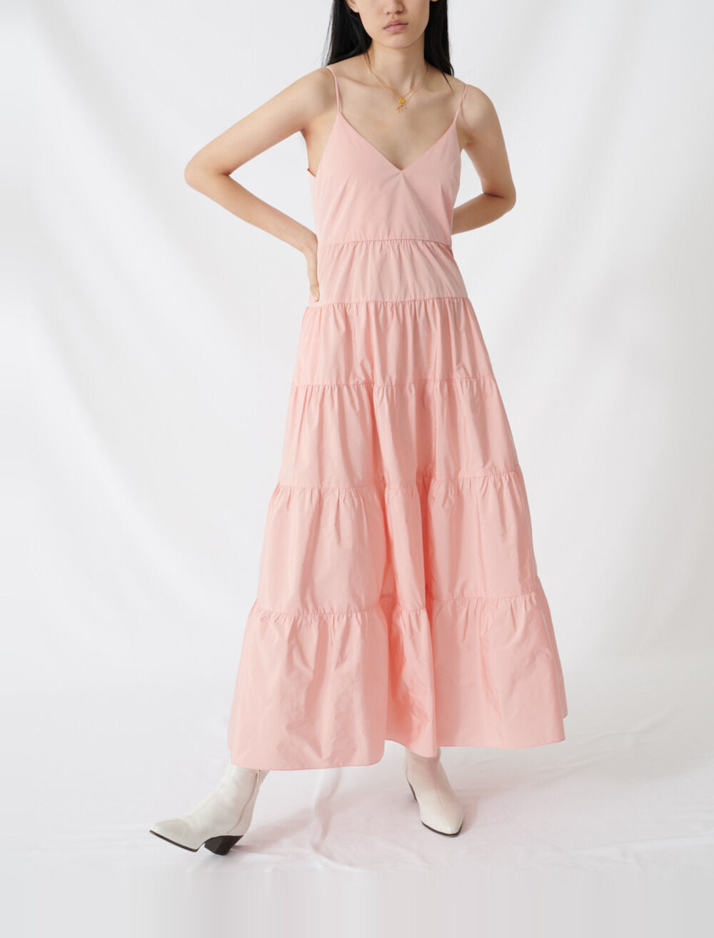 Taffeta maxi dress on sale