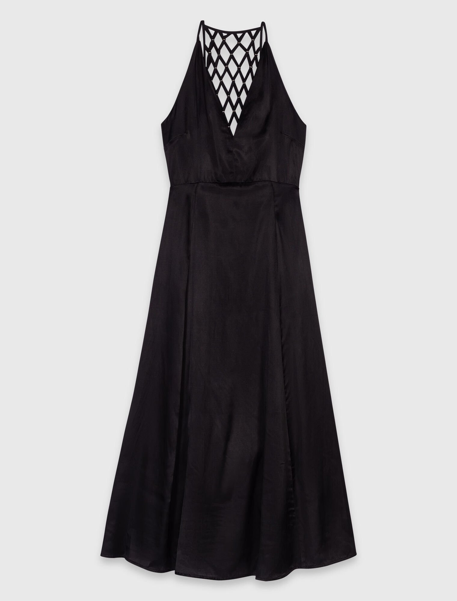 Robe longue fluide avec dos tressé