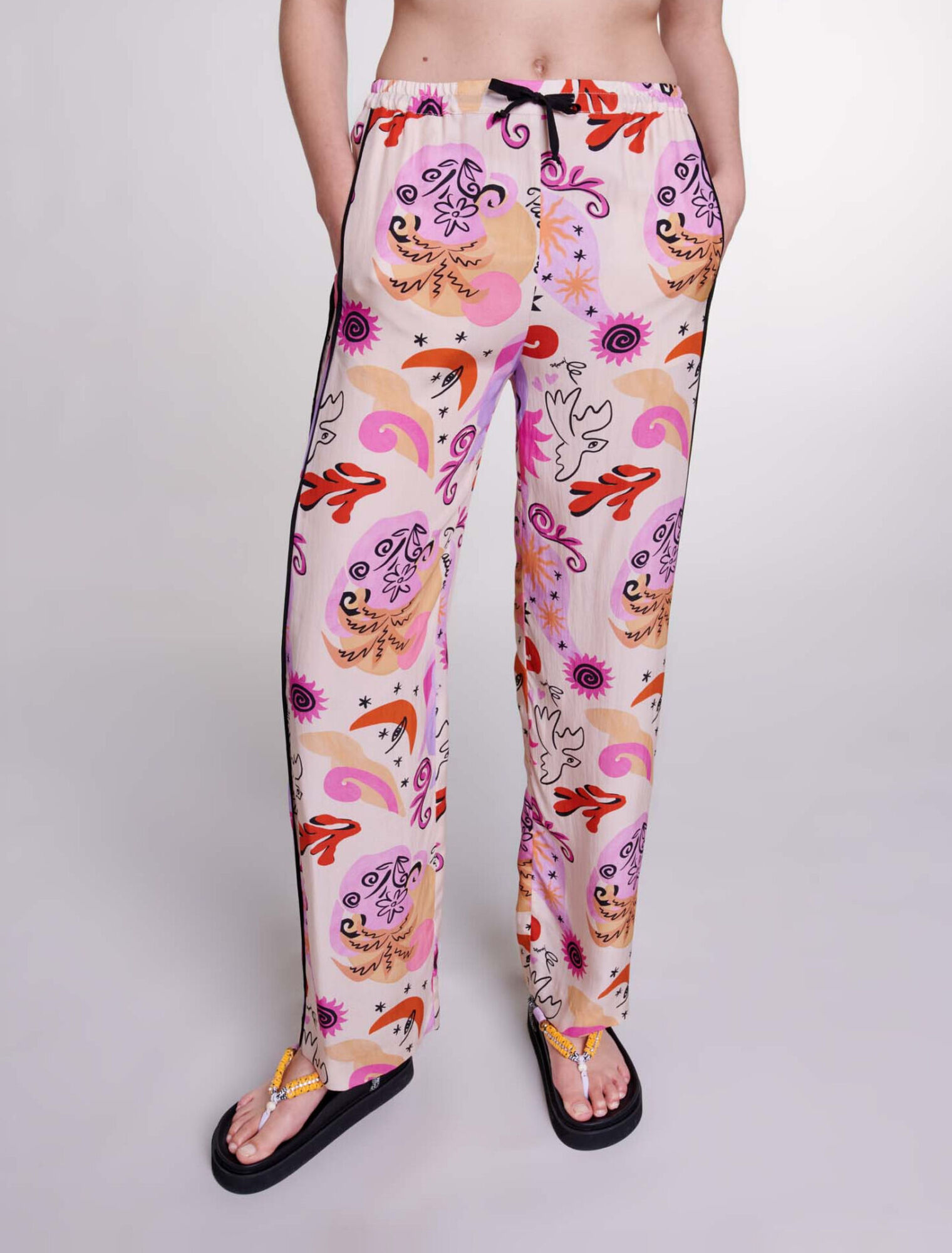 Silk trousers