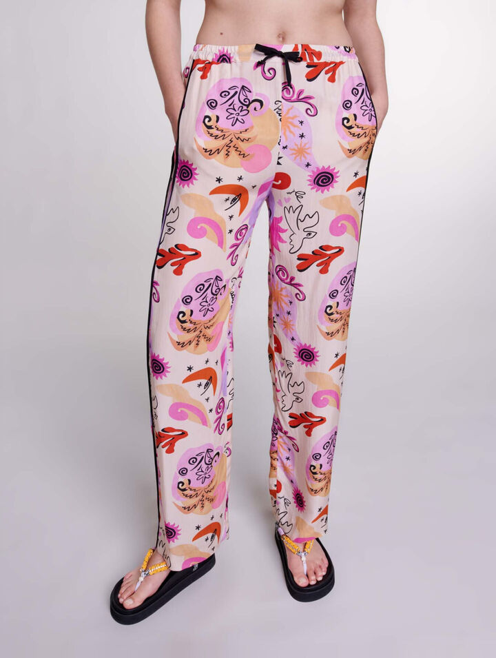 Pantalon en soie