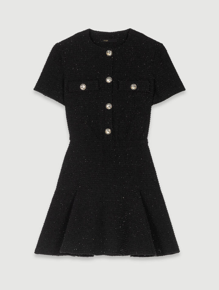 Robe courte en tweed
