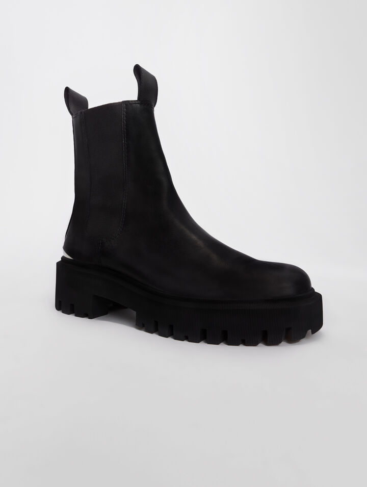 Platform Chelsea boots