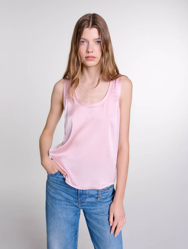 Silk tank top