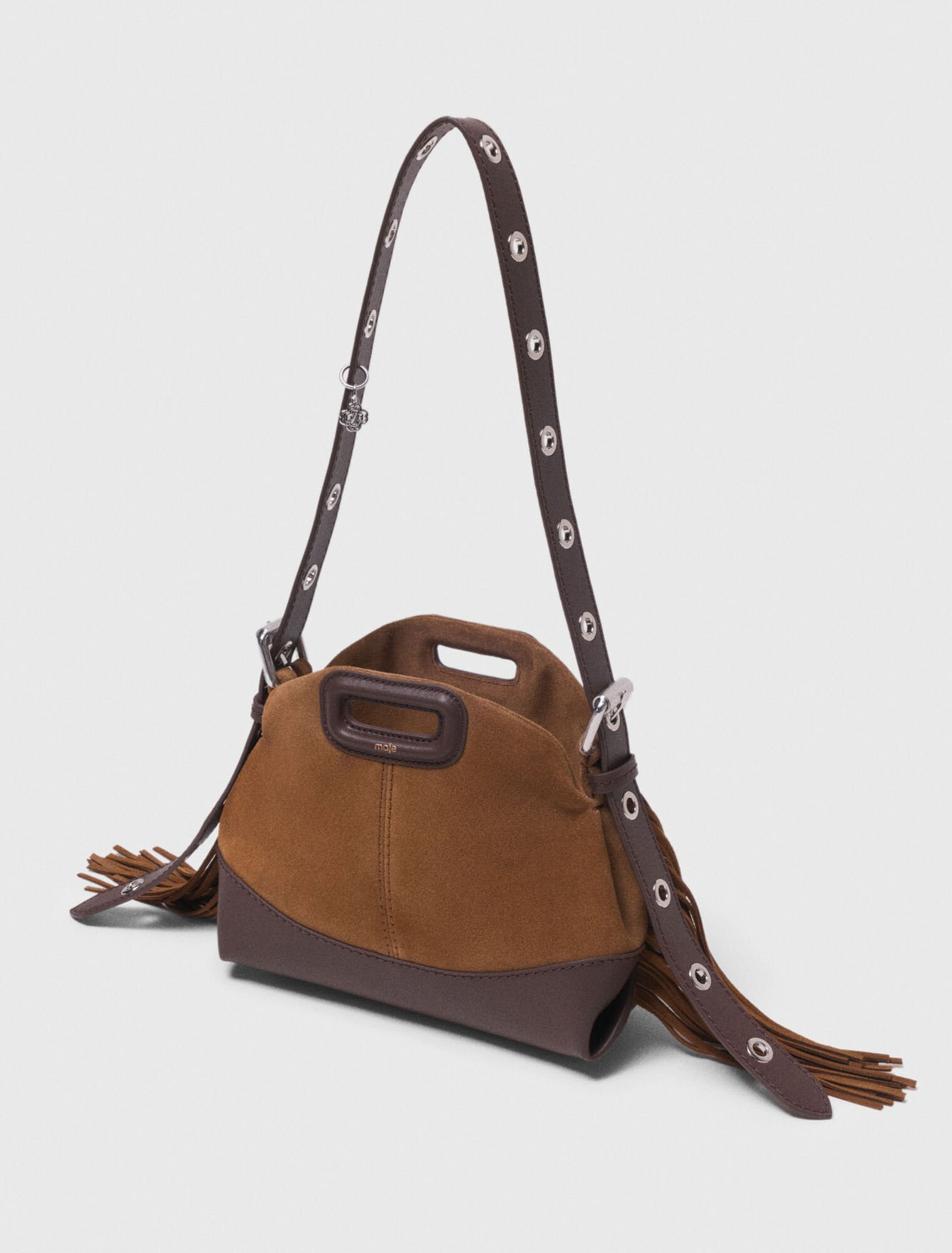 Sac Miss M mini en mix cuir/suède