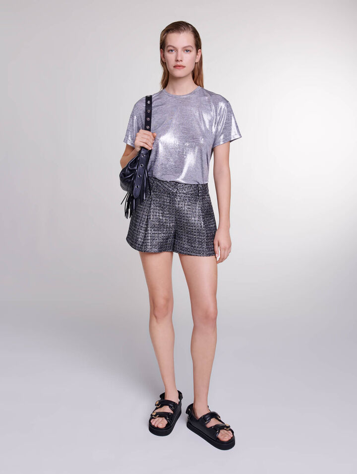 Short en tweed