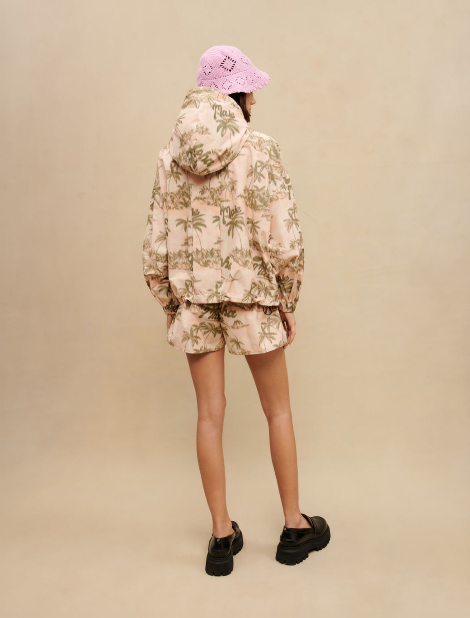 Veste à motifs palmiers