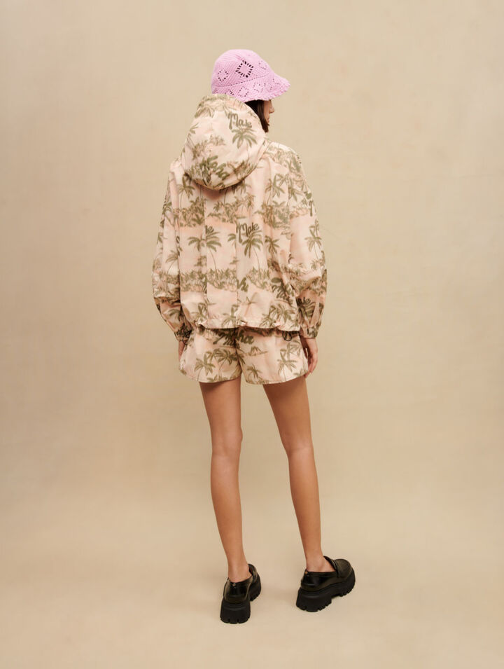 Palm-tree pattern jacket