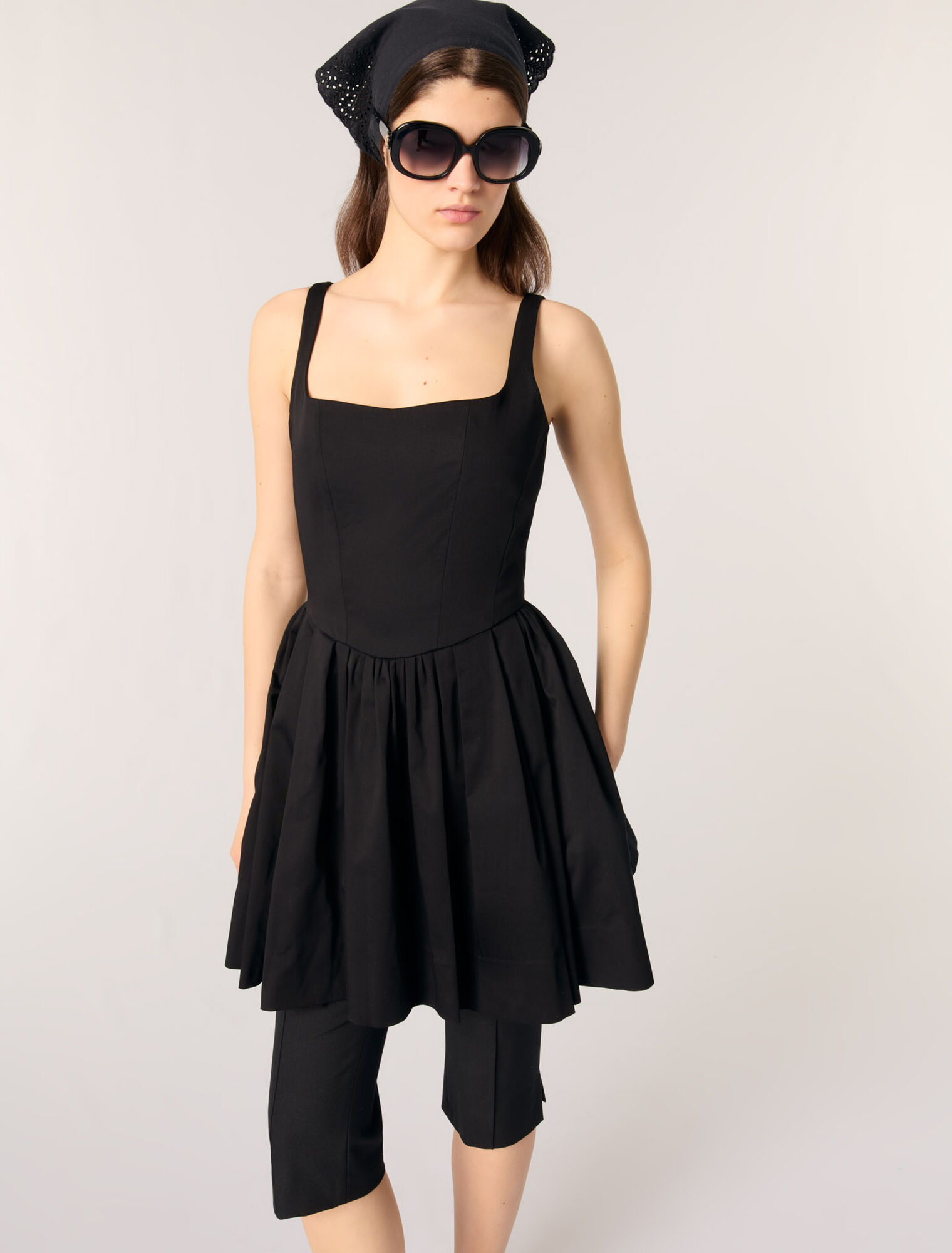 Robe courte en coton