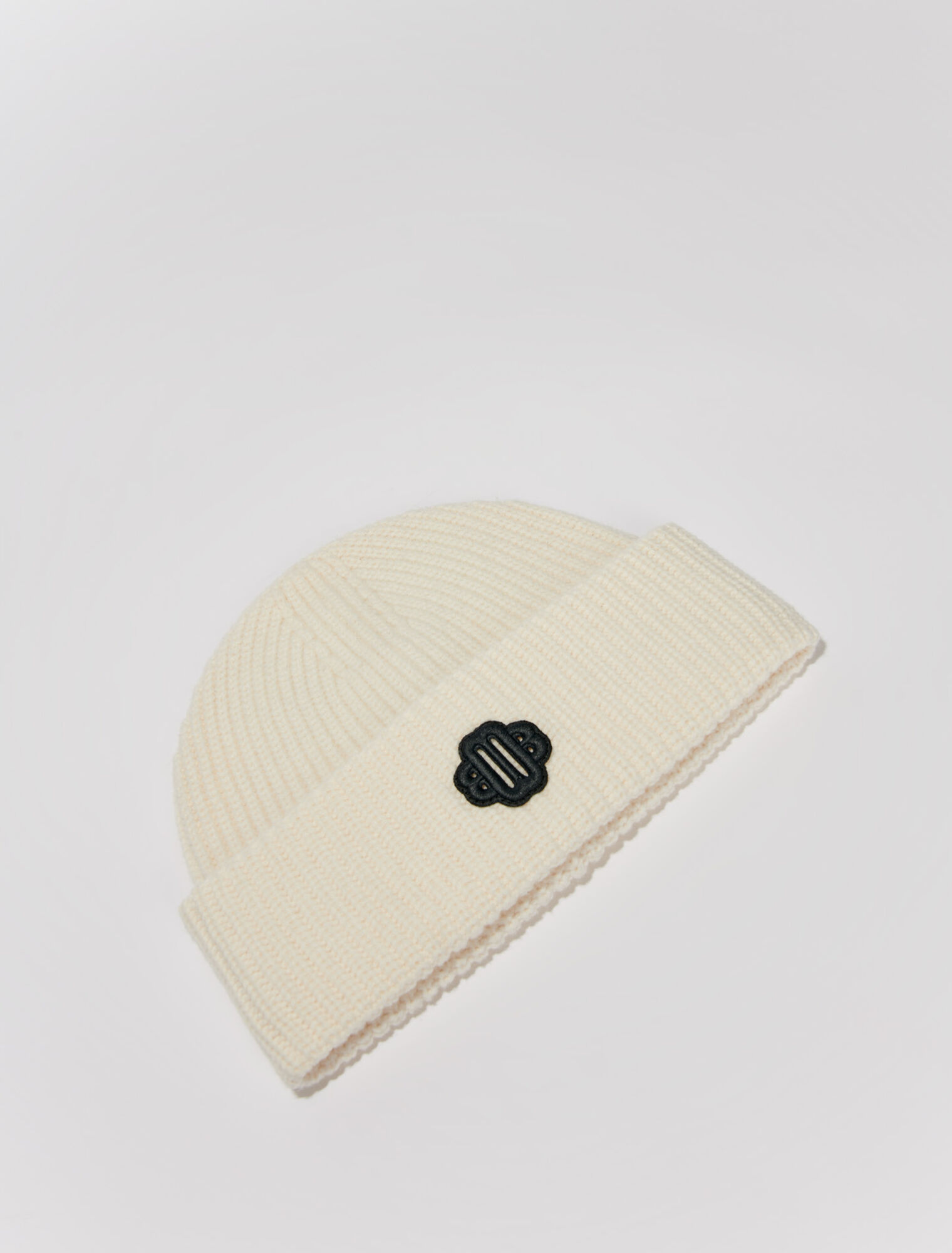 Bonnet mix laine en maille cotelée