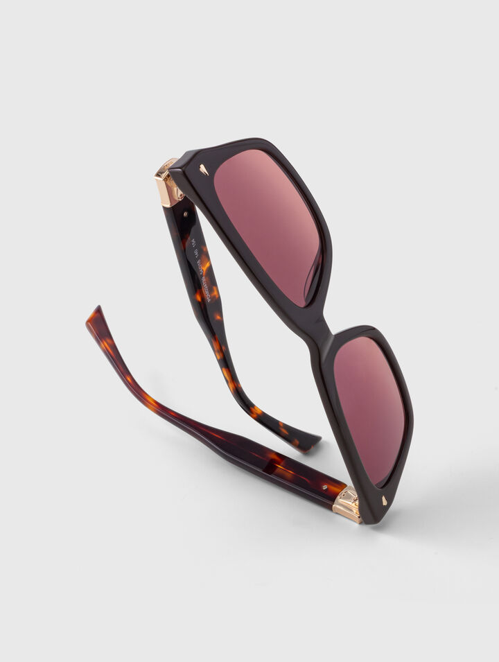 Lunettes rectangles en ac&eacute;tate