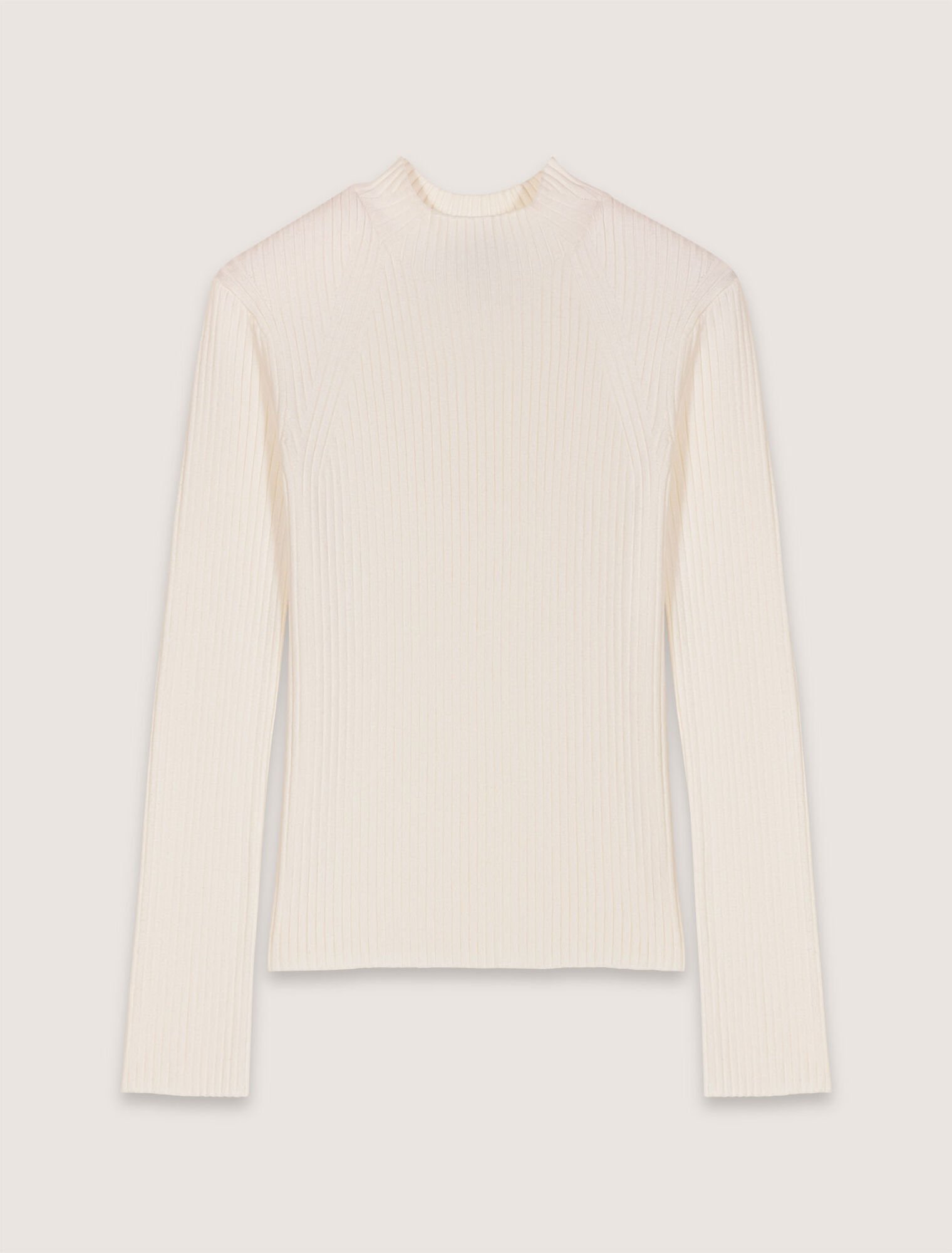 Pull en maille côtelée