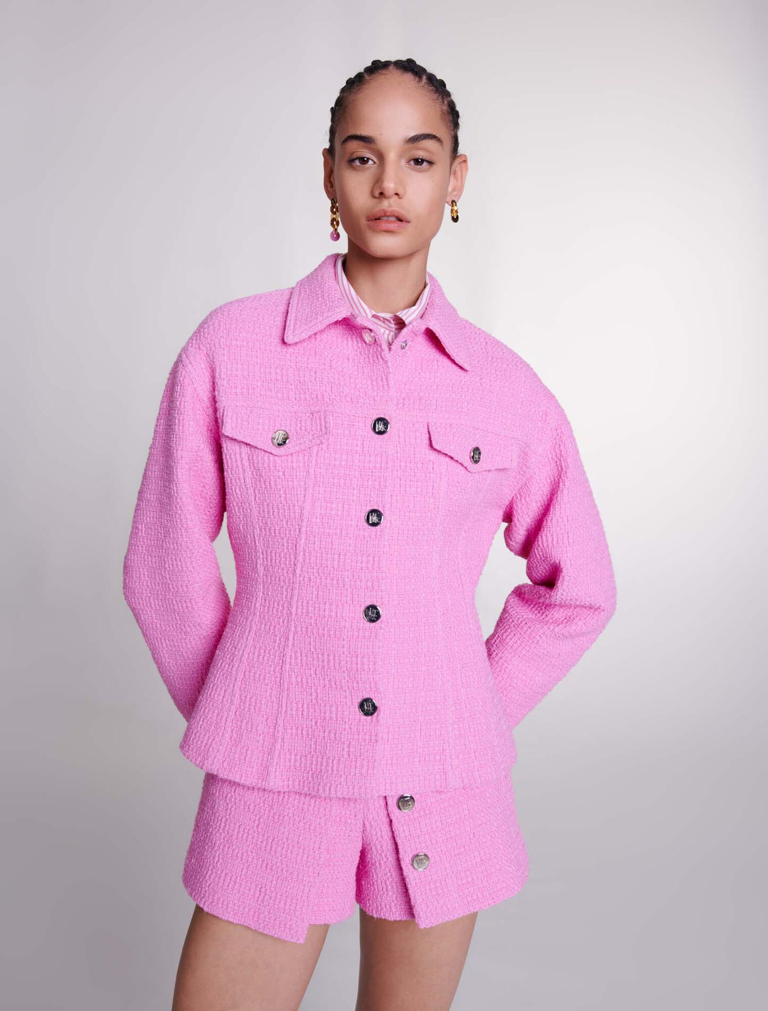 Veste ajustée en tweed