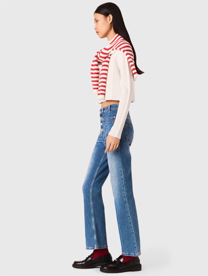 Jean denim à poches
