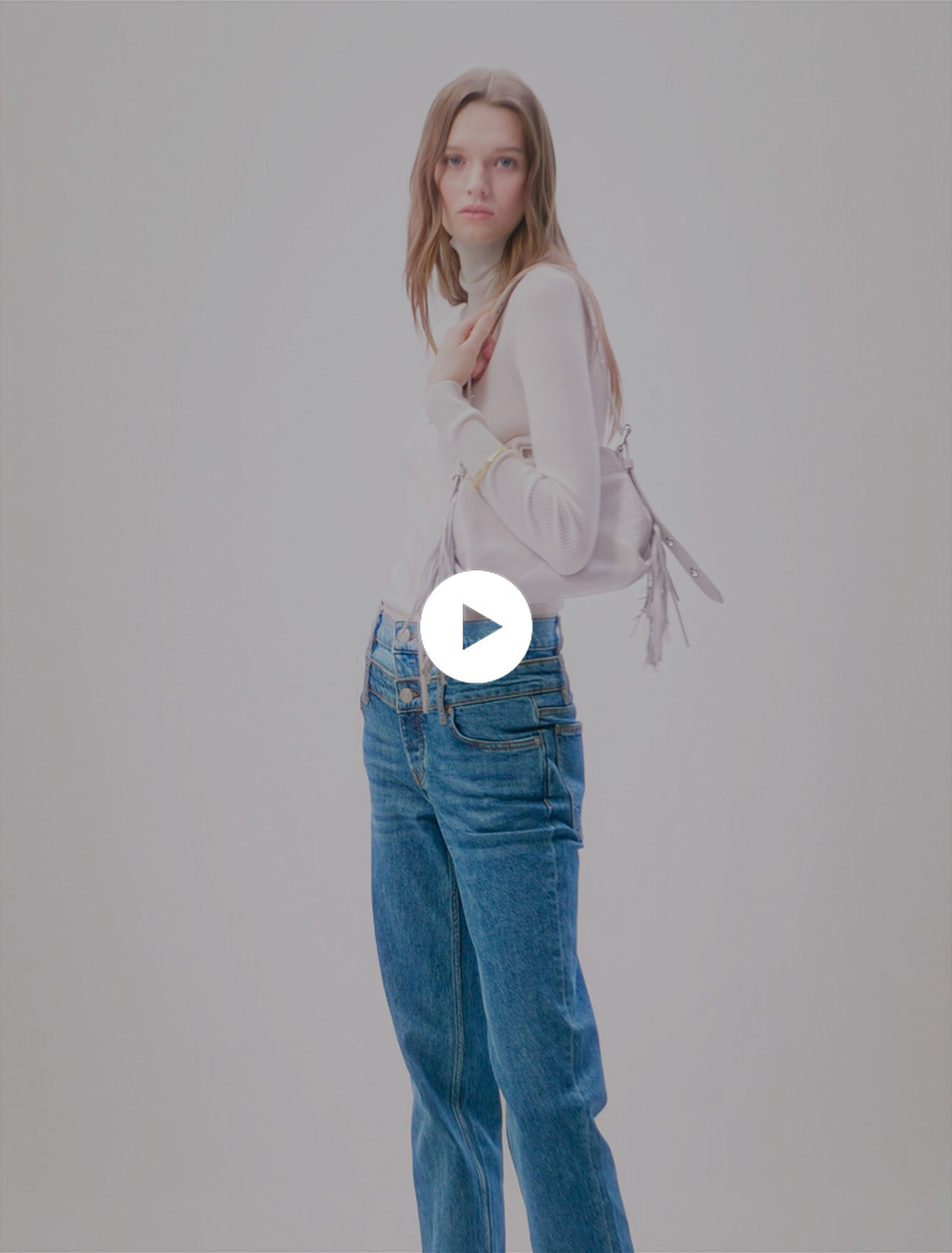 Jean double ceinture
