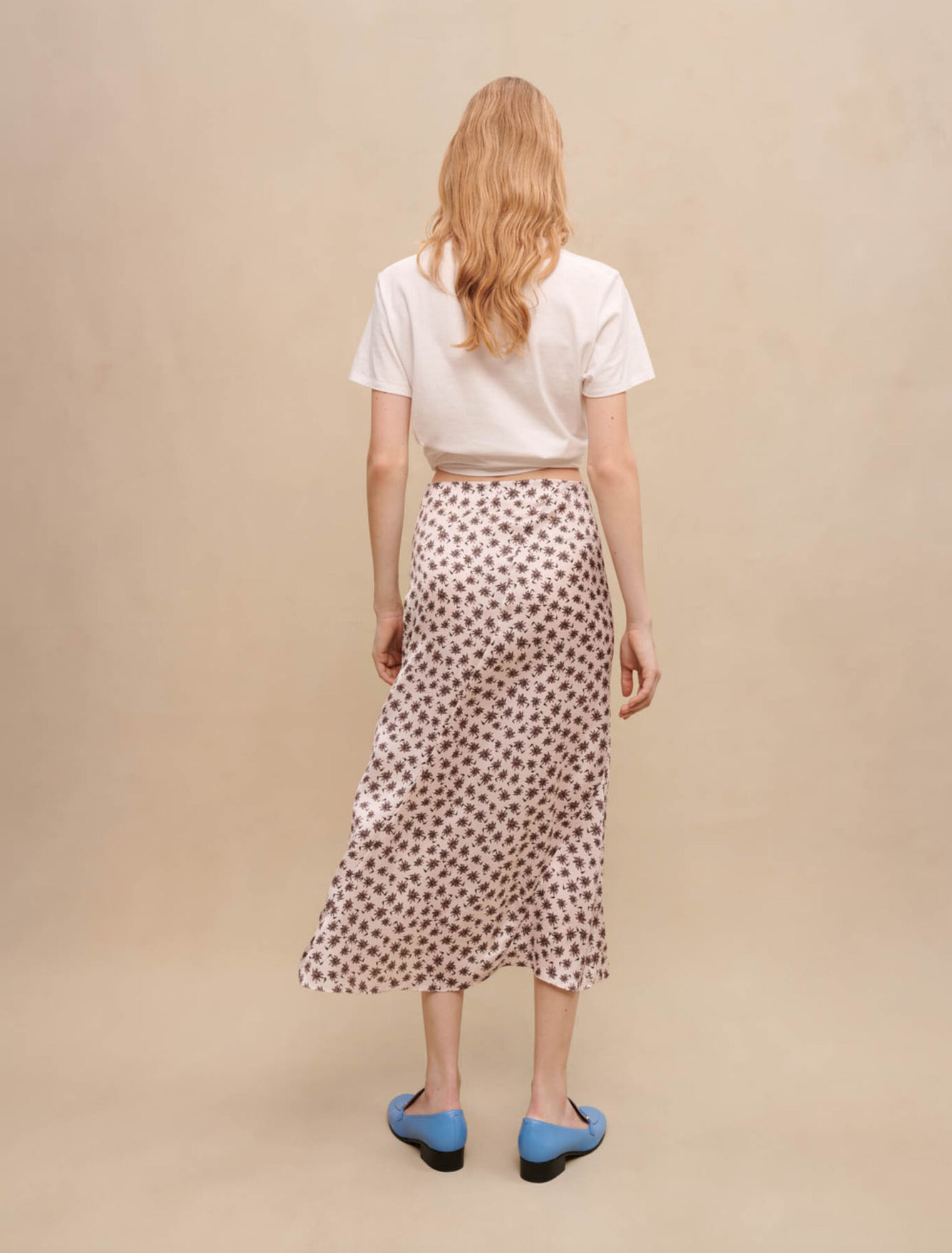 Jupe midi fendue