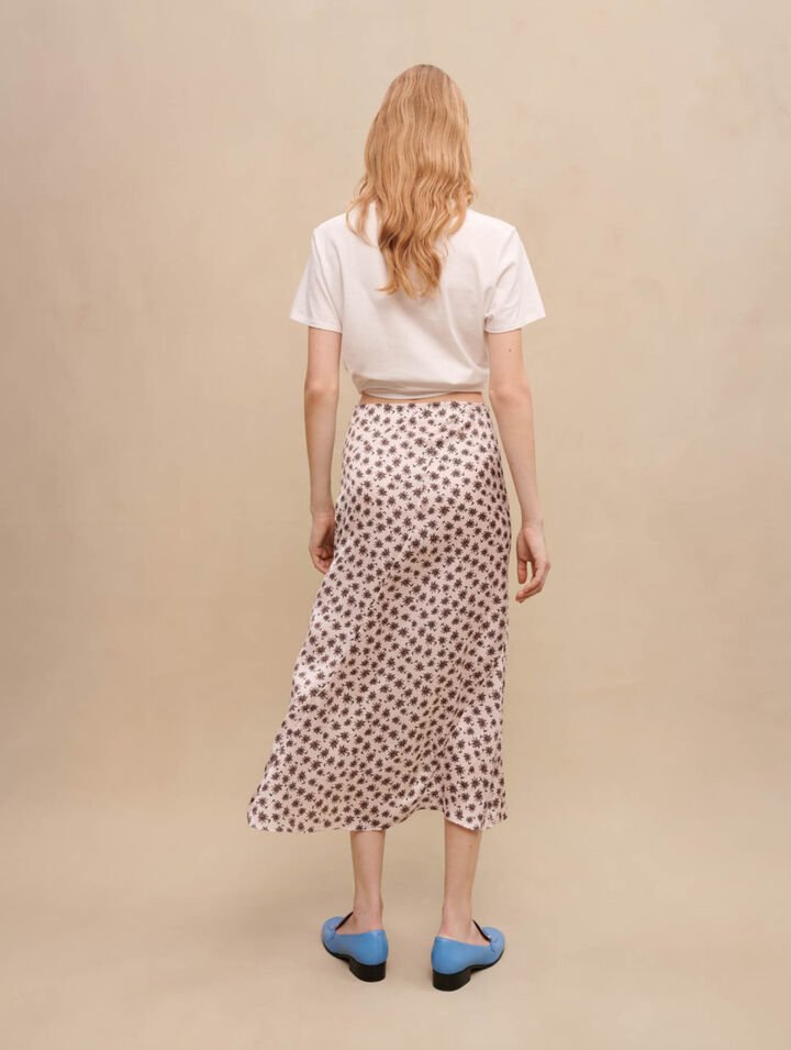 Jupe midi fendue