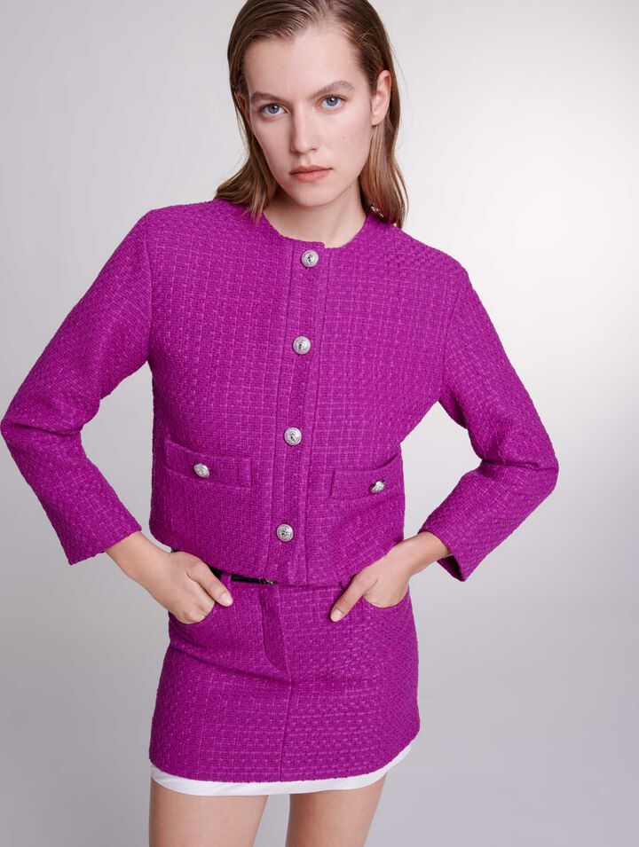 Mini-jupe en tweed