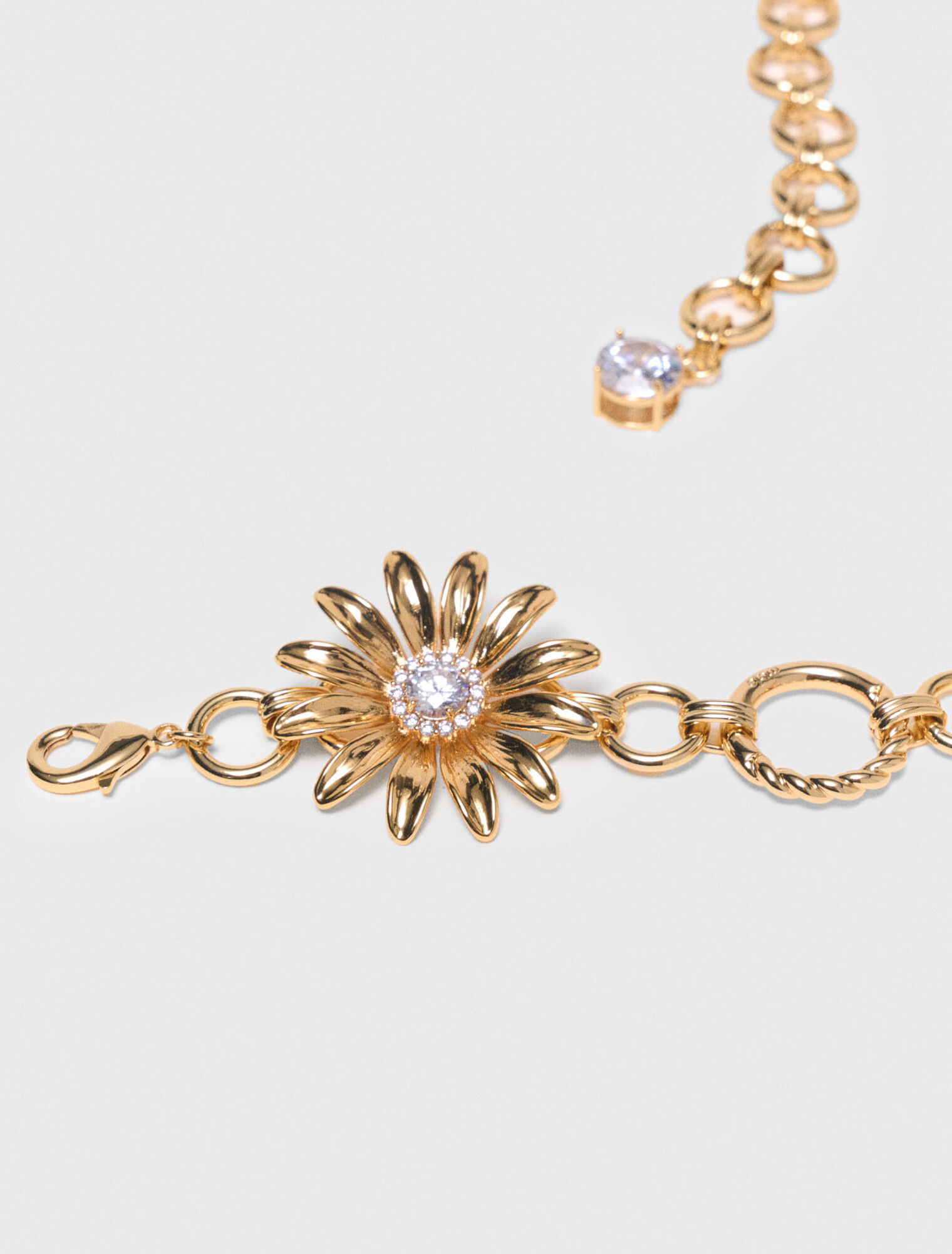 Ceinture chaine &agrave; fleurs