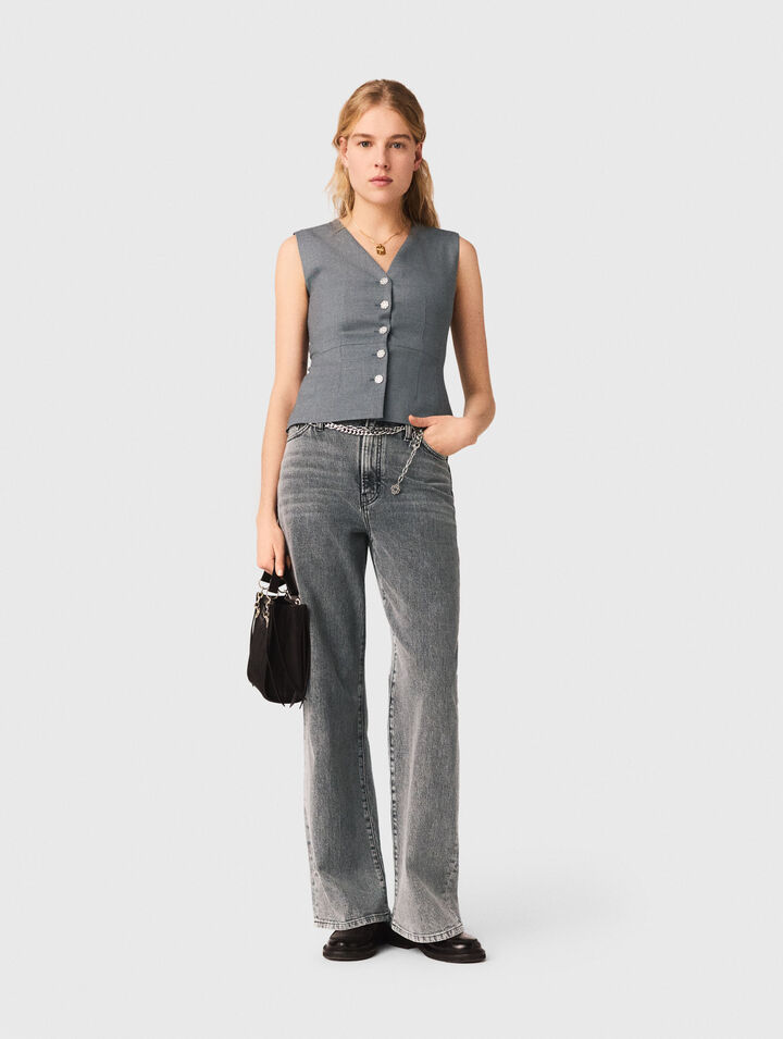 Veston de tailleur &agrave; boutons bijoux