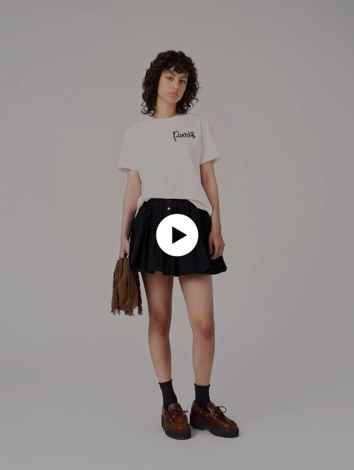 Tee shirt avec logo Paris brod&eacute;