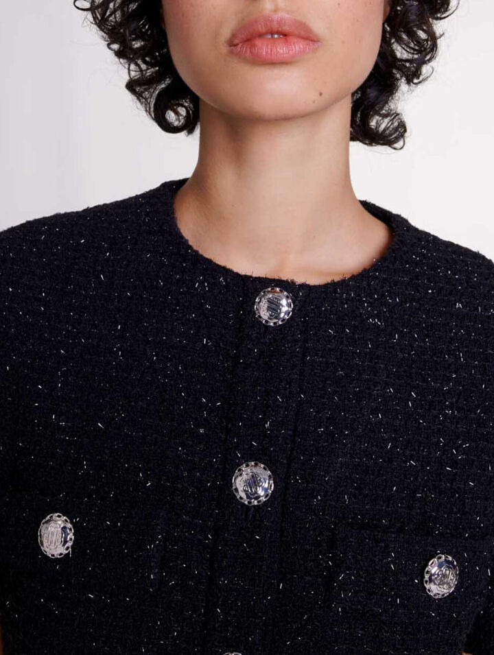 Robe courte en tweed