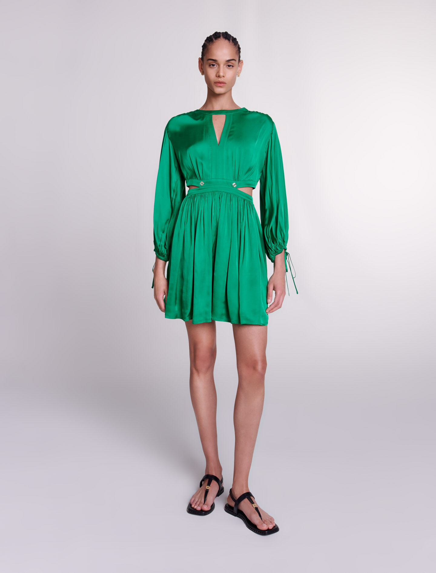 Robe courte satinee Robes courtes Maje