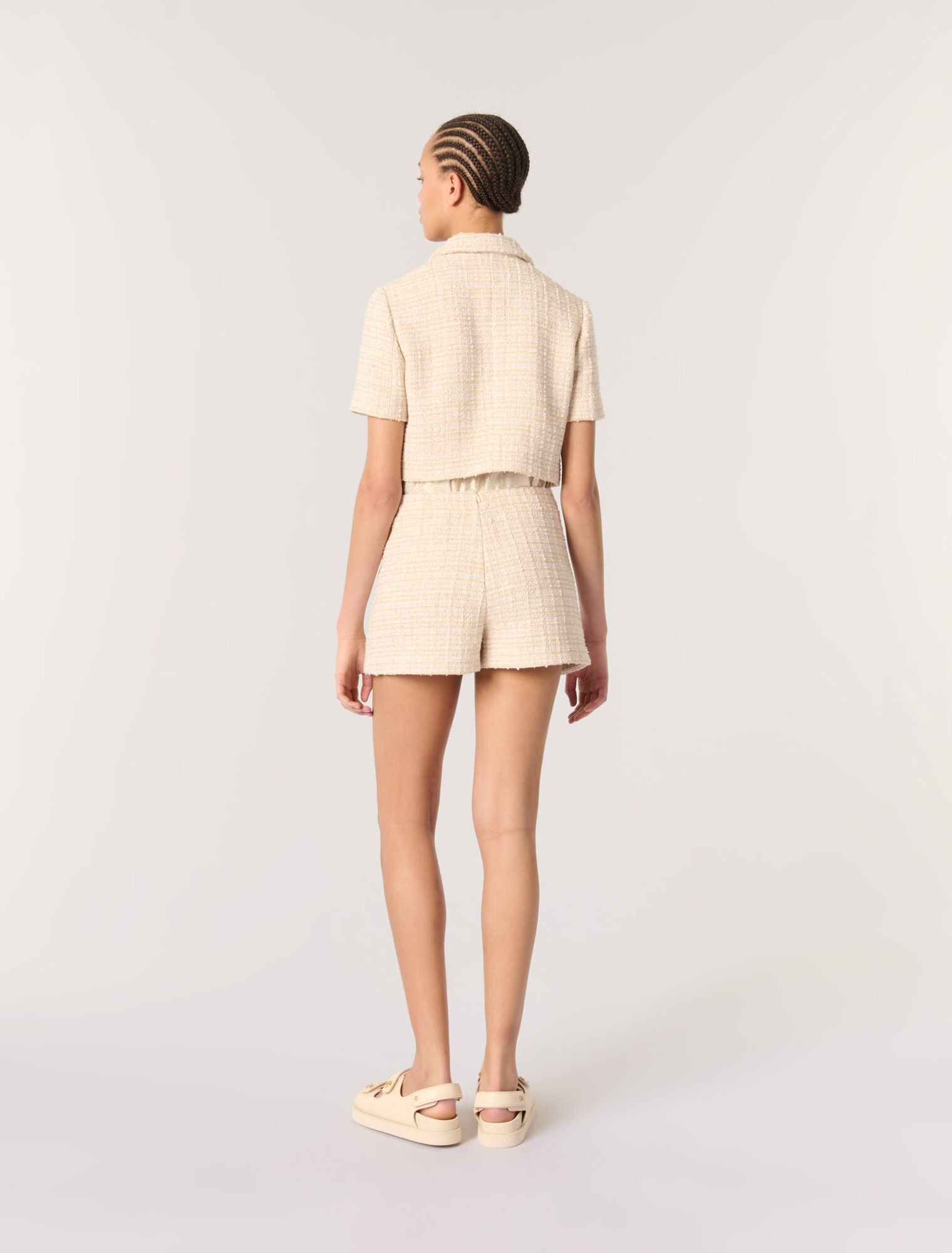 Veste courte en tweed