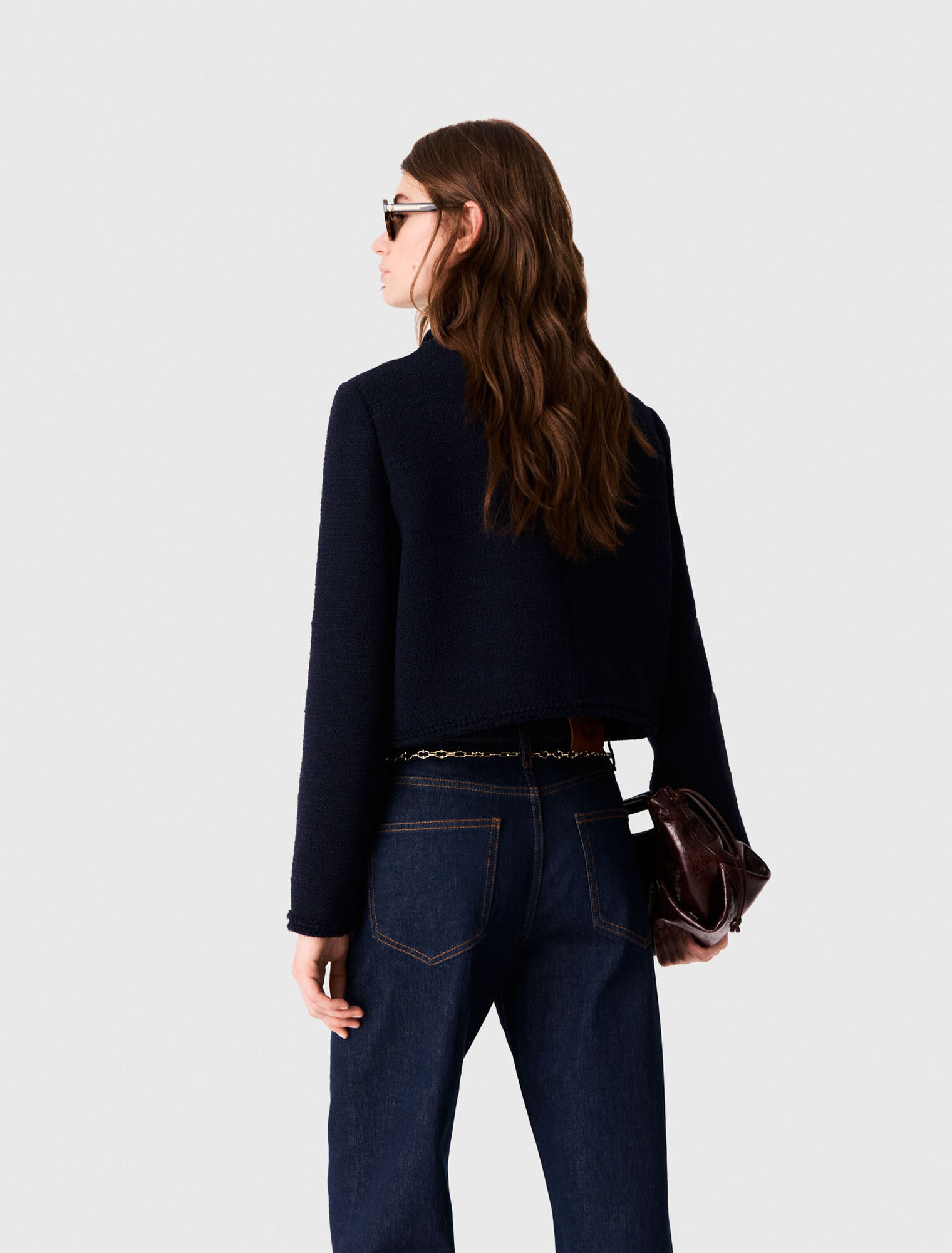 Veste courte en tweed