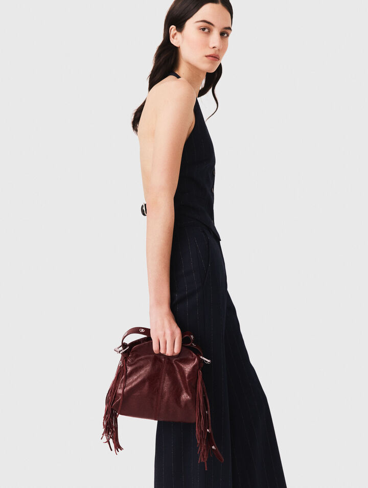 Sac Miss M mini en cuir craquel&eacute;